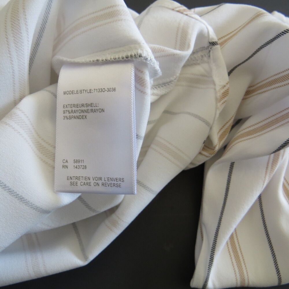 Tribal Jeans Women's Striped V neck tunic blouse Medium EUC - Picture 10 of 10